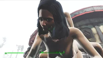 Lesbian sex right on the road to the village | fallout 4 vault girls