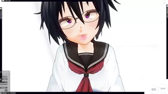 3D HENTAI POV schoolgirl rides your cock and does AHEGAO