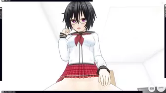 3D HENTAI POV schoolgirl rides your cock and does AHEGAO