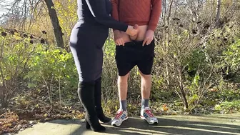 Horny mother in law made me cum