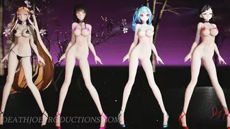 MMD R18 4k UHD Bikini Model Mix Miku Mitsu Kangxi - Ghost Dance 1064