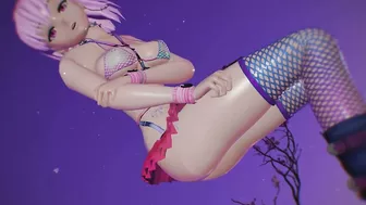 MMD R18 4k UHD Bondage Bikini Misaka Rose - Vibrations - 1068