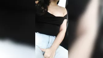 Amateur striptease car outdoor voyeur wet Lips pussy