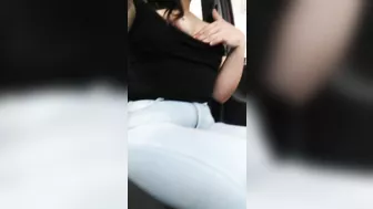 Amateur striptease car outdoor voyeur wet Lips pussy