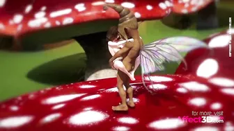 Big tits babe fucked by an elf in a fantasy 3D animation