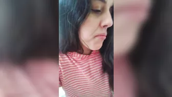 Loud Moaning Hairy Piss Slut PEES In Toliet SMELLS Stinky URINE, Uses Toilet Paper TP Wipe Wet Bush