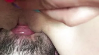 Girl POV face sitting. Close up pulsating female orgasm. 4K Ultra HD