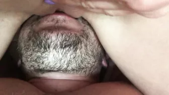 Girl POV face sitting. Close up pulsating female orgasm. 4K Ultra HD