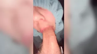 POV cock sucking