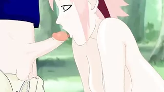 Naruto - Sakura Deep Throat Naruto, Sasuke, Kakashi and More!!!