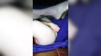 Girl masturbating with a dildo