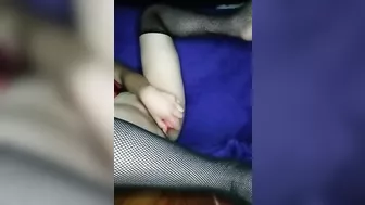 Girl masturbating with a dildo