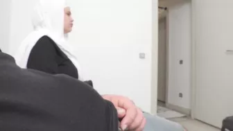 Risky Public Jerking off.Hijab married woman caught me in waiting room.