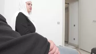 Risky Public Jerking off.Hijab married woman caught me in waiting room.