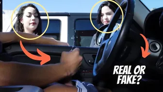 REAL OR FAKE?: 2 Girls Stop to watch a guy jerking off.