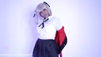 Intense orgasm doing Kakegurui cosplay