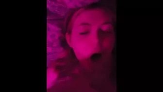 Deep throat (cum in her mouth)