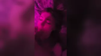 Deep throat (cum in her mouth)