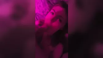 Deep throat (cum in her mouth)