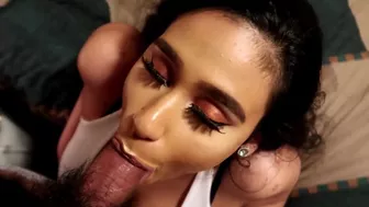 Pakistani Slut Gives Sloppy BJ