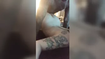 Sexy tattooed man takes me from behind