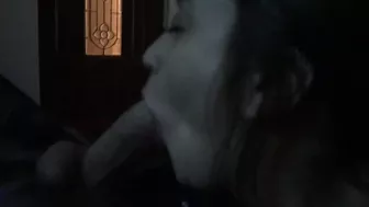 Sweet & innocent Native American baby sitter sucking dick For daddy