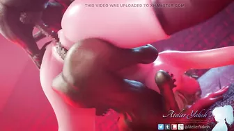 AtelierYakoh intense double penetration pregnant by globins swallowing cum hot pussy thirsty for cock by AtelierYako