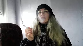 stepsister smokes before sex