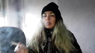 stepsister smokes before sex