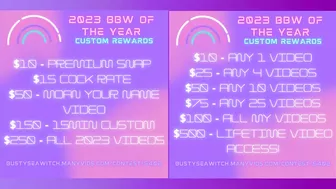 MV Awards PROMO - BBW Of The Year - BustySeaWitch