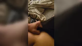 Fucking doggie style and Cumming on thick ass