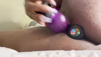 Butt plugs and hard pussy fucking