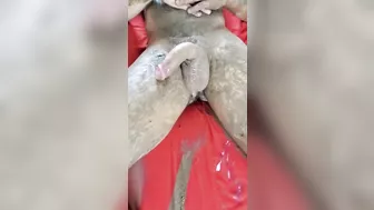 Mud Cum Accident at a spa