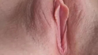 Extreme Close-Up Of Shaved Pussy + Wet Pussy Sounds