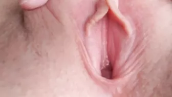 Extreme Close-Up Of Shaved Pussy + Wet Pussy Sounds