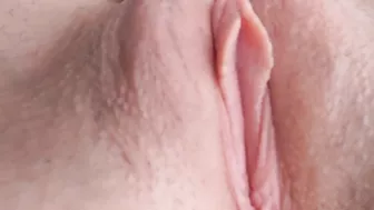 Extreme Close-Up Of Shaved Pussy + Wet Pussy Sounds