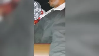 Bitch sucking my dick at the movies while her man in the bathroom