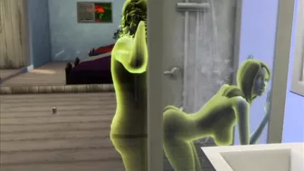 The male member enters the transparent girl and is seen in sex | sims 4 wicked woohoo