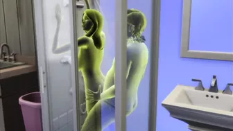 The male member enters the transparent girl and is seen in sex | sims 4 wicked woohoo