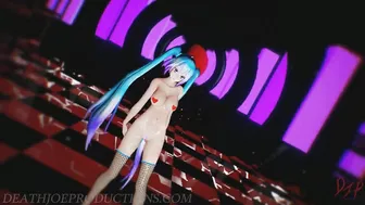 Miku is showing her all and dancing to - Lupin -1191