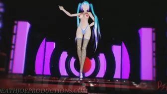 Miku is showing her all and dancing to - Lupin -1191