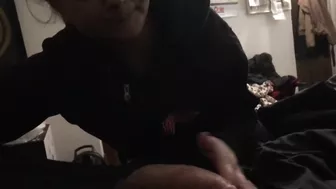 Native teen getting after that cum for daddy