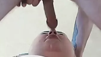 filling her mouth with cum after oral sex