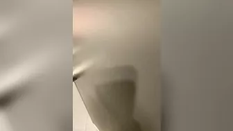 naked masturbate in the toilet of the cinema