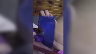 Watch me destroy my pussy with that big dildo