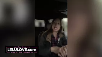 Babe rambles about personal life while driving big truck around town - Lelu Love