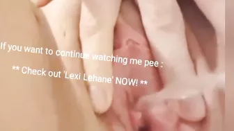 Pissing all over my dildo