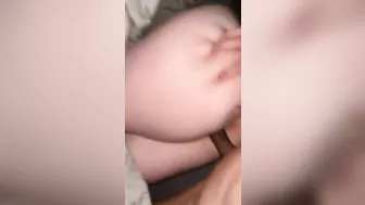 Amateur white Euro MILF fucking DARK COCK in bed