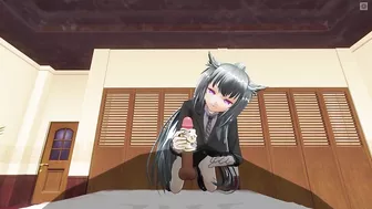 3D HENTAI jerk off your cock with her panties