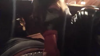 Latex masked Anal Fever devouring his master hot cock. Part 3